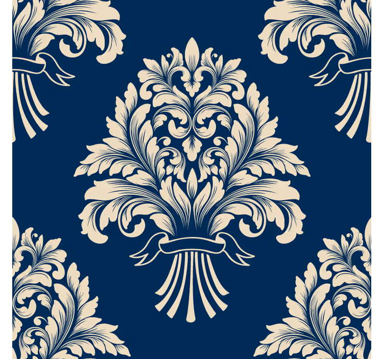Dessous de verre vintage motif de feuilles délicat - TenStickers