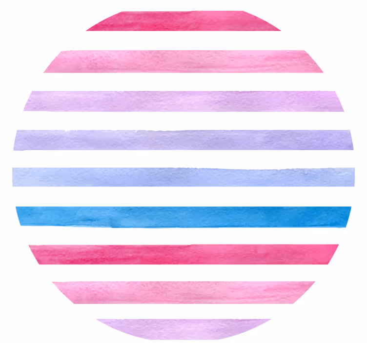Dessous de verre motif rayures aquarelle - TenStickers