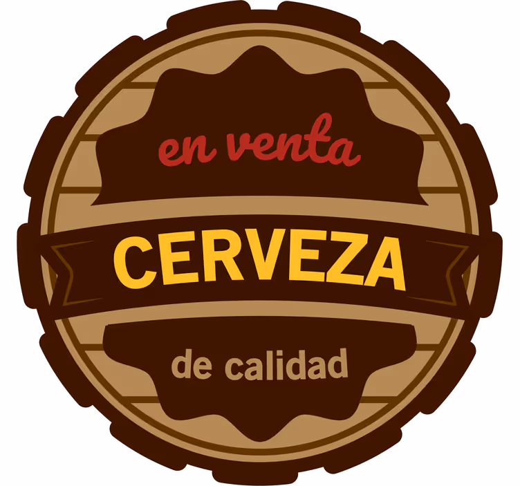 Dessous de verre bière Étiquette de qualité - TenStickers