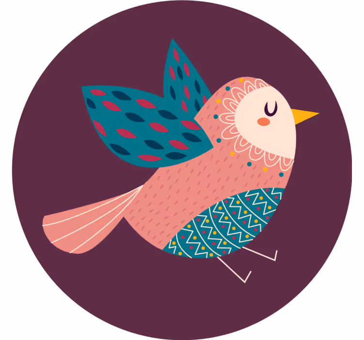 Dessous de verre geek oiseau personnage fantaisiste - TenStickers