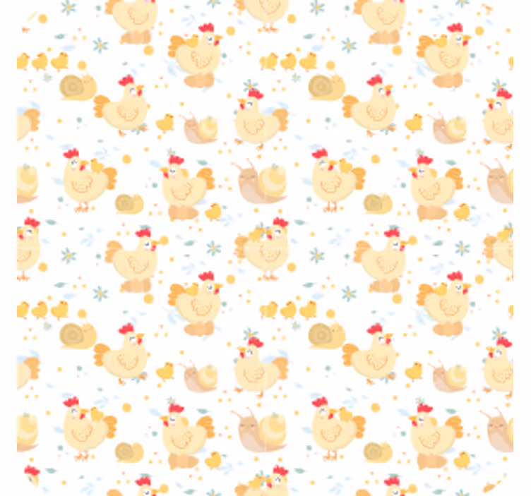 Dessous de verre geek motif poules ludiques - TenStickers