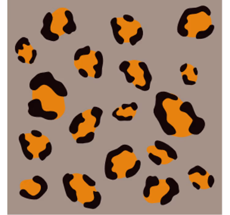 Dessous de verre bière motif léopard - TenStickers