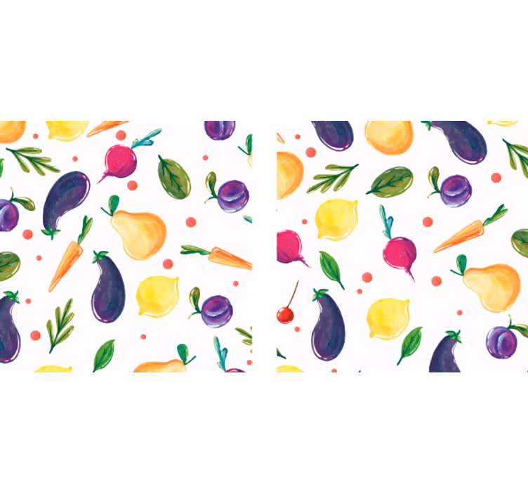 Dessous de verre moderne motif de fruits colorés - TenStickers