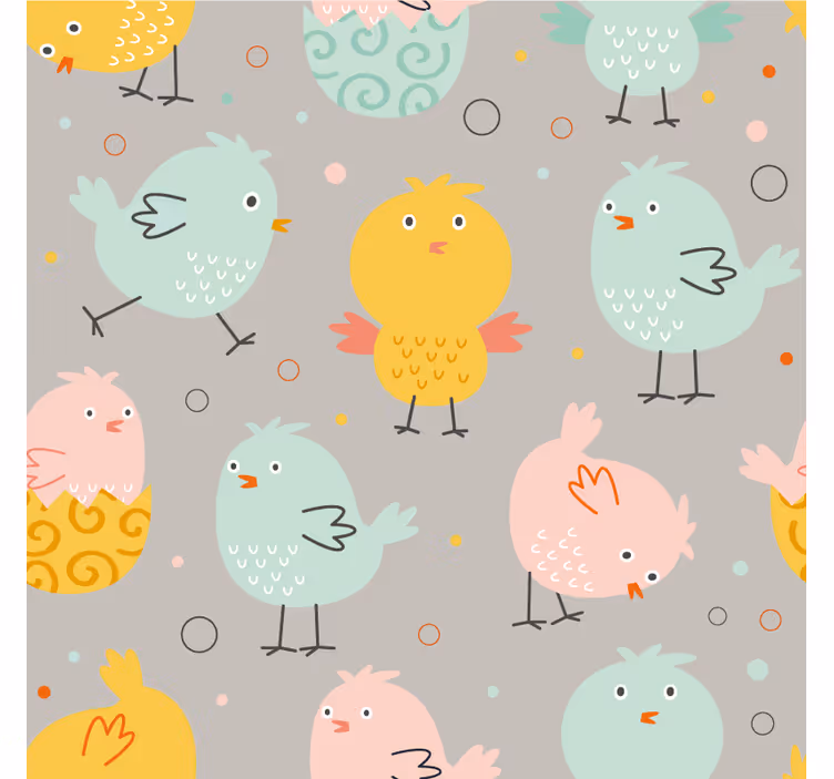 Dessous de verre geek oiseaux colorés fantaisistes - TenStickers