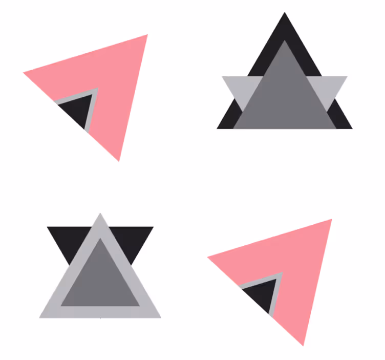 Dessous de verre couches de formes géométriques - TenStickers