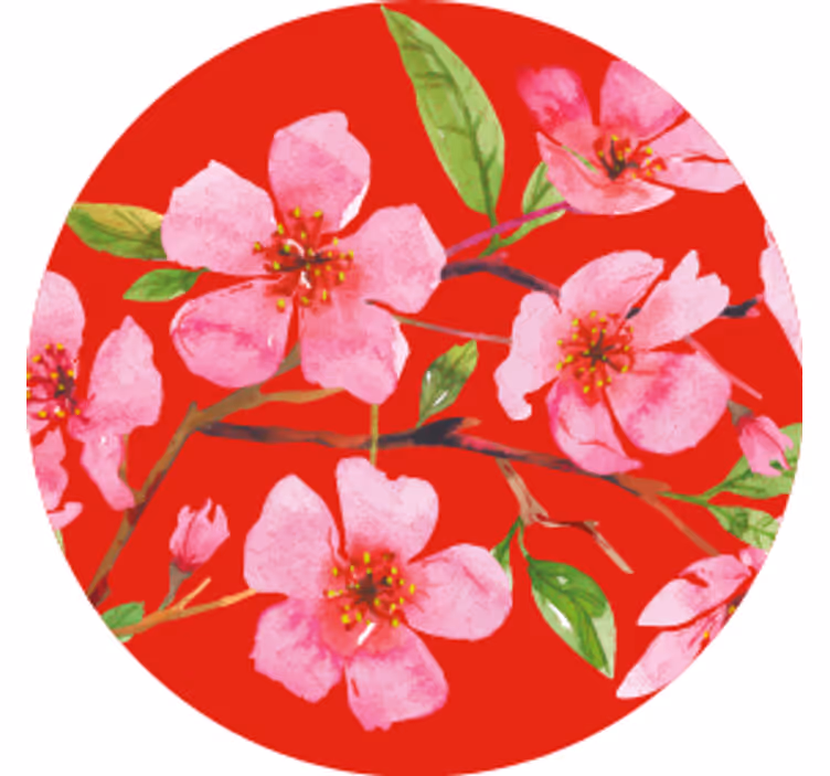 Dessous de verre fleur de cerisier rose - TenStickers