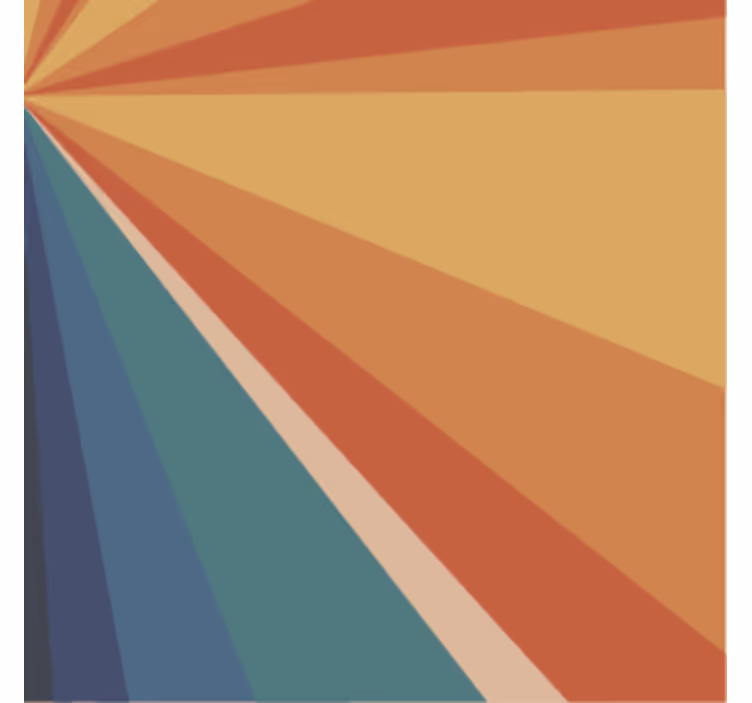 Dessous de verre rayons de couleurs géométriques - TenStickers