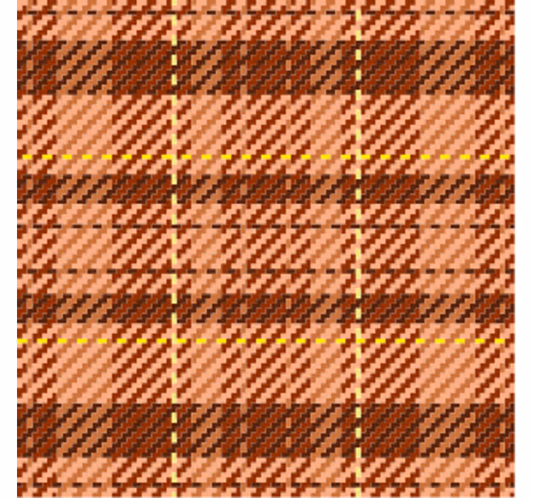 Dessous de verre motif tartan marron - TenStickers
