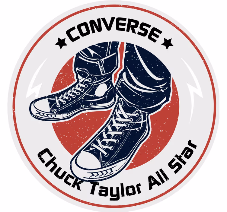 Dessous de verre vintage design graphique sneaker - TenStickers