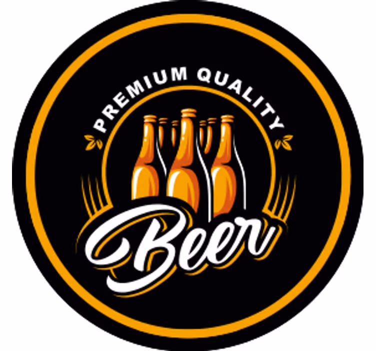 Dessous de verre bière Écusson boisson de qualité - TenStickers