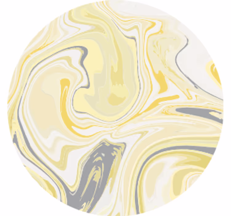 Dessous de verre motif tourbillon jaune marbré - TenStickers