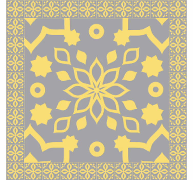 Dessous de verre composant botanique complexe - TenStickers