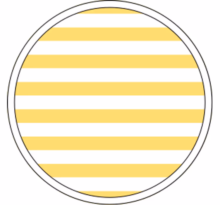 Dessous de verre motif rayé jaune - TenStickers