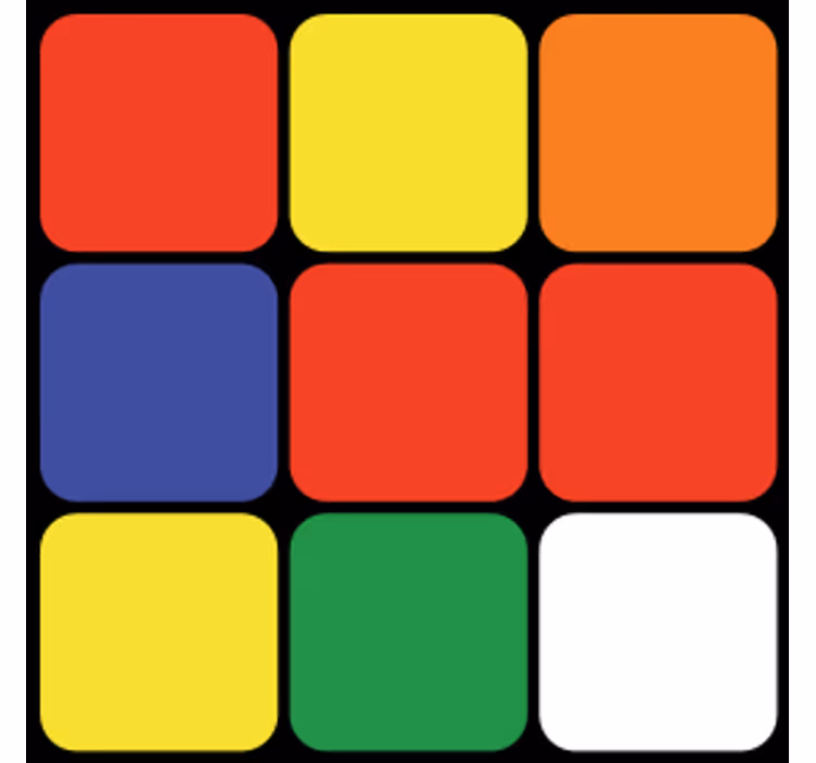 Dessous de verre geek agencement carré coloré - TenStickers