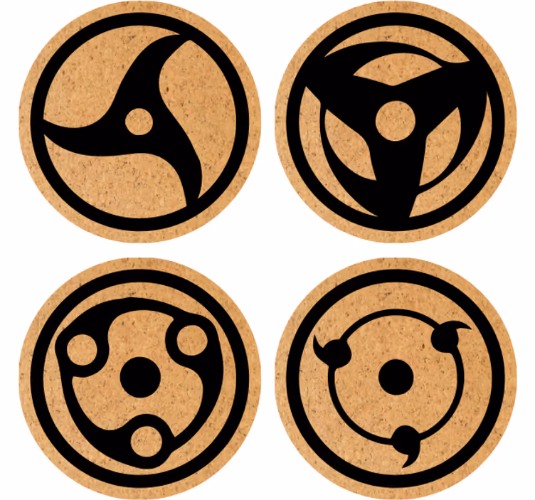 Dessous de verre geek motifs circulaires abstraits - TenStickers