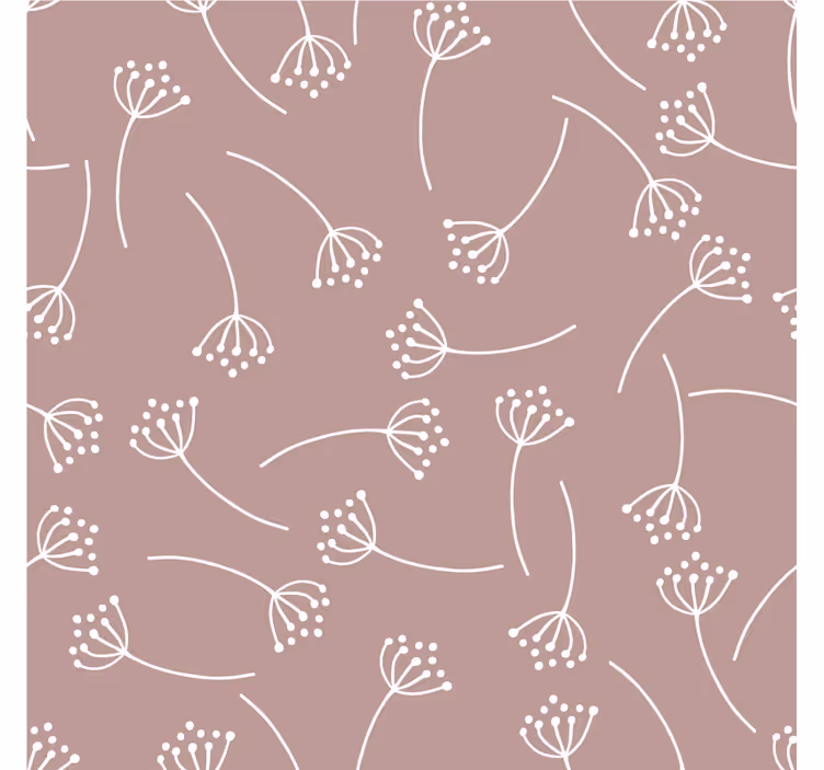 Dessous de verre motif floral en lignes - TenStickers