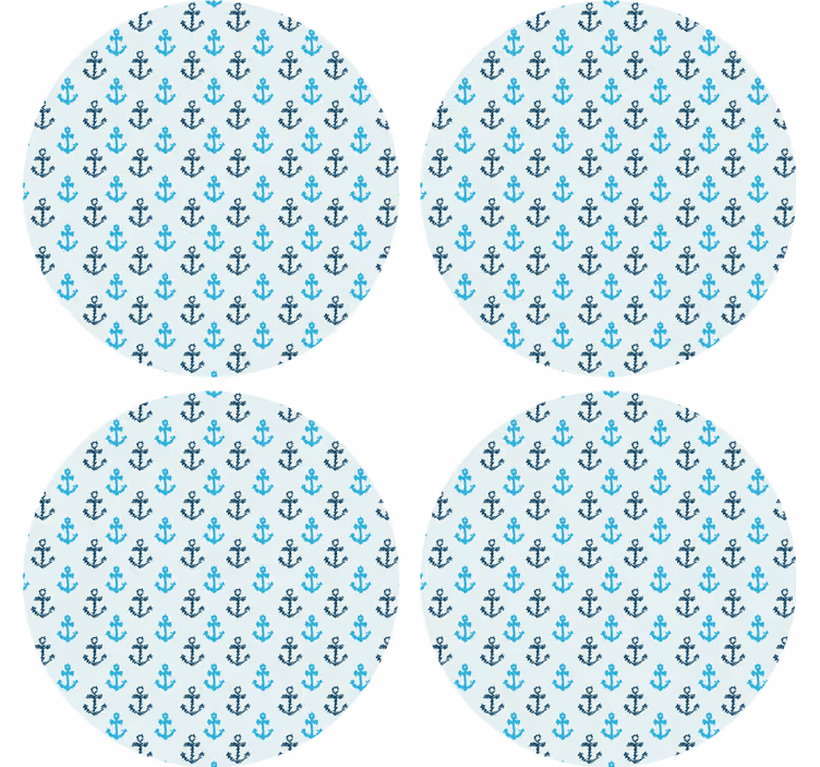 Dessous de verre motif ancre - TenStickers