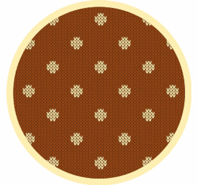 Dessous de verre pois bruns texturés - TenStickers