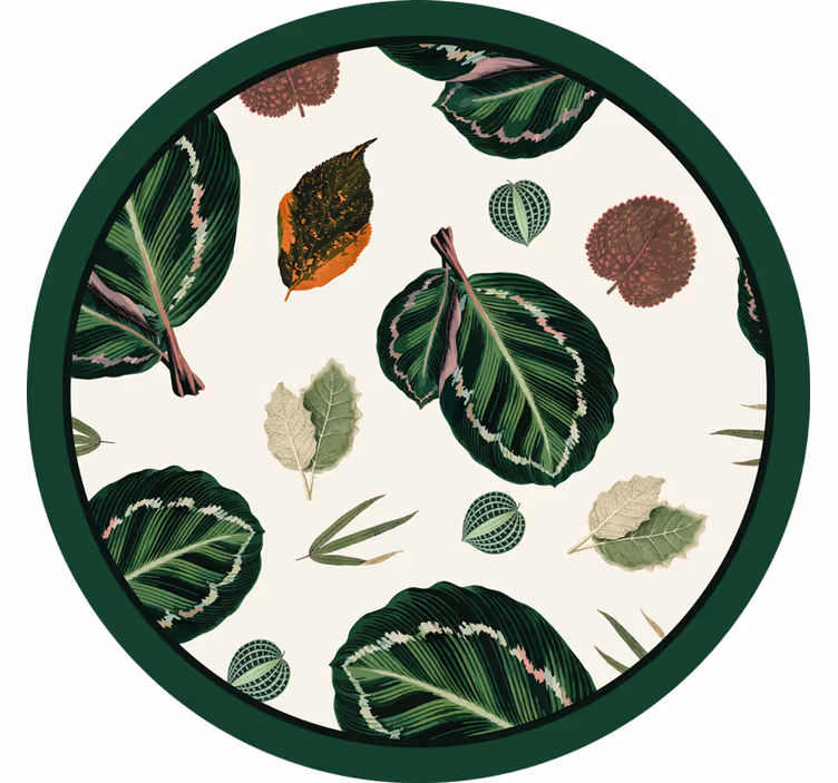 Dessous de verre motifs de feuilles - TenStickers