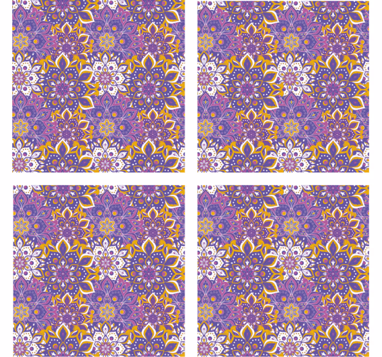 Dessous de verre Élément botanique élaboré - TenStickers