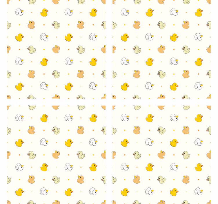 Dessous de verre moderne motif canard charmant - TenStickers
