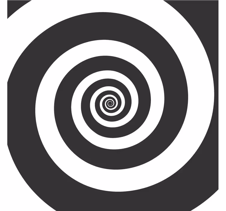 Dessous de verre motif spiral contrasté - TenStickers