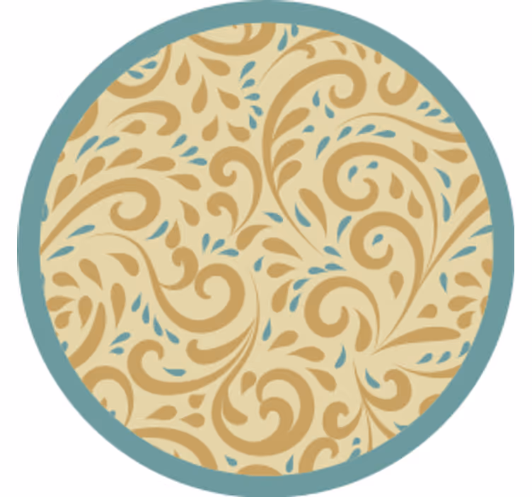 Dessous de verre inspiration florale élégante - TenStickers