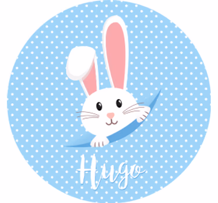 Dessous de verre mariage design de lapin mignon - TenStickers