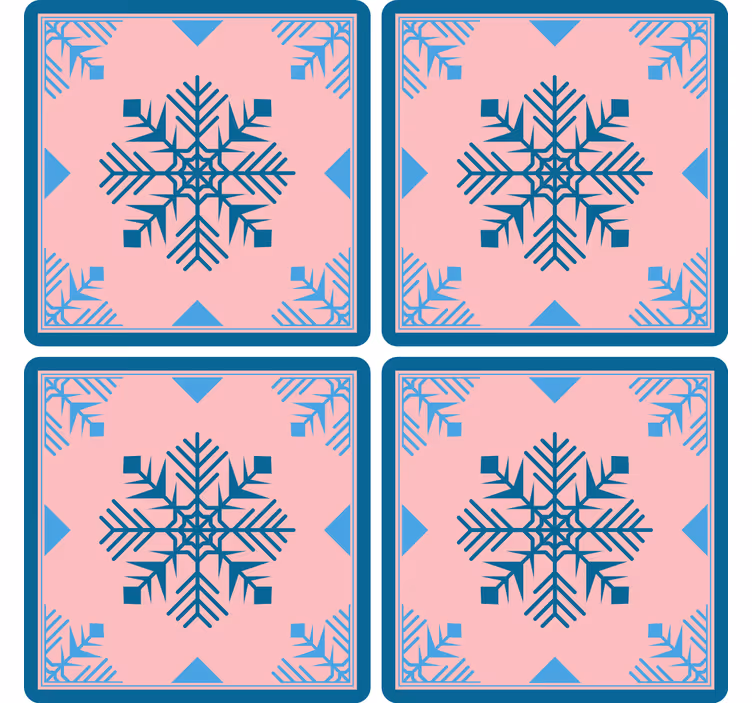 Dessous de verre noël en silicone à motif flocon - TenStickers