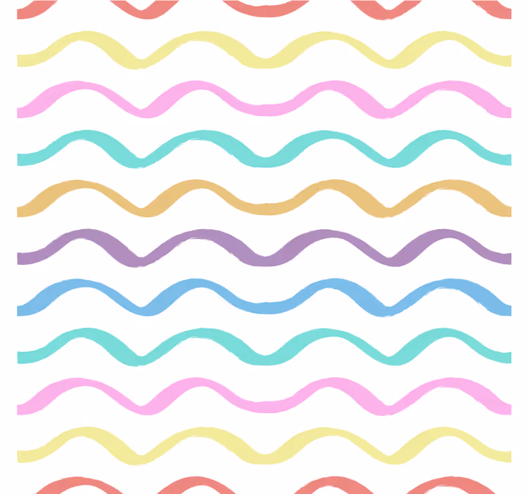 Dessous de verre motif ondulé vibrant - TenStickers
