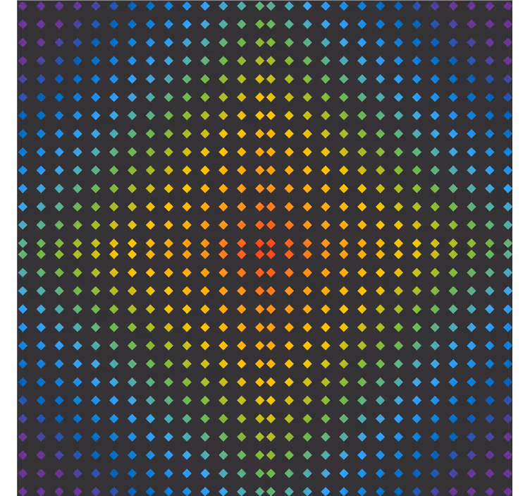 Dessous de verre motif à pois colorés - TenStickers