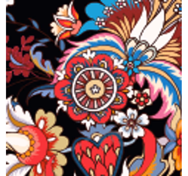 Dessous de verre composition florale vive - TenStickers