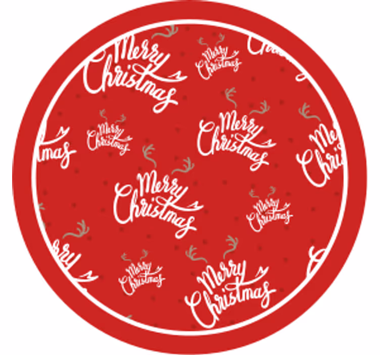 Dessous de verre noël célébration rouge festive - TenStickers