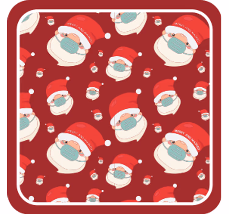 Dessous de verre noël figurines de noël festives - TenStickers