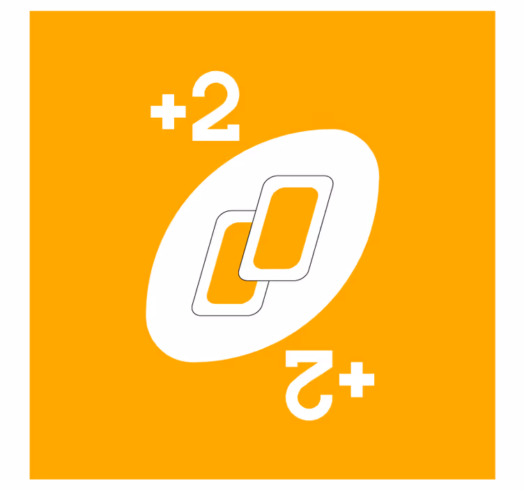 Dessous de verre geek formes entrelacées avec chiffres - TenStickers