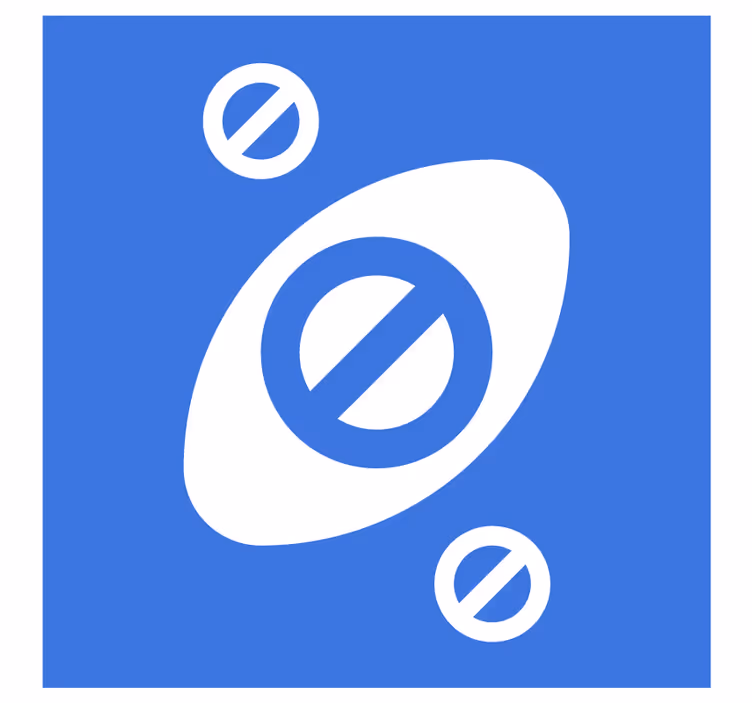 Dessous de verre bière formes bleues abstraites - TenStickers