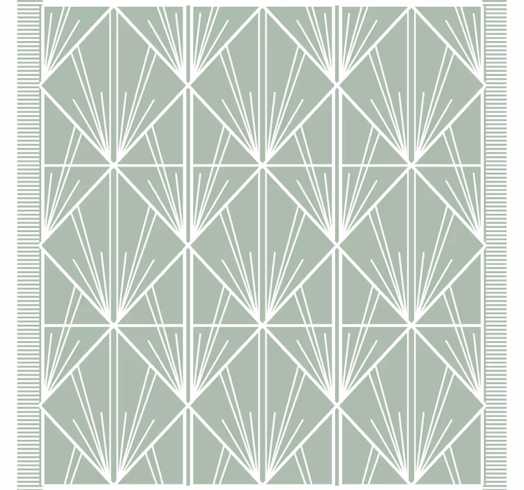 Dessous de verre motif feuilles géométriques - TenStickers