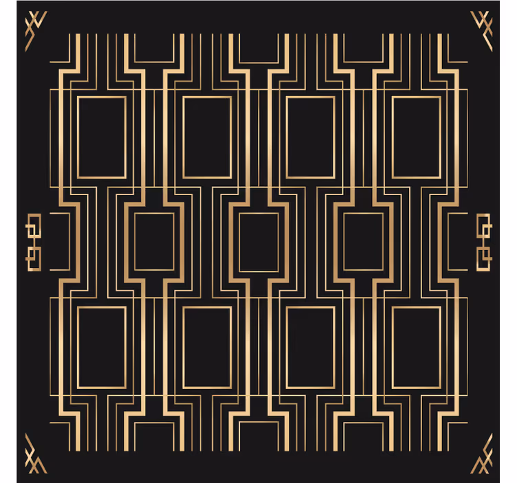 Dessous de verre inspiration à motifs géométriques - TenStickers