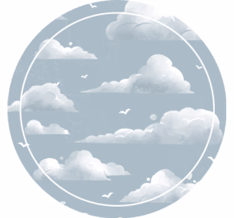 Dessous de verre motif ciel nuageux - TenStickers