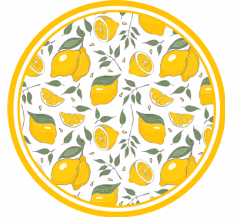 Dessous de verre motifs de citrons - TenStickers
