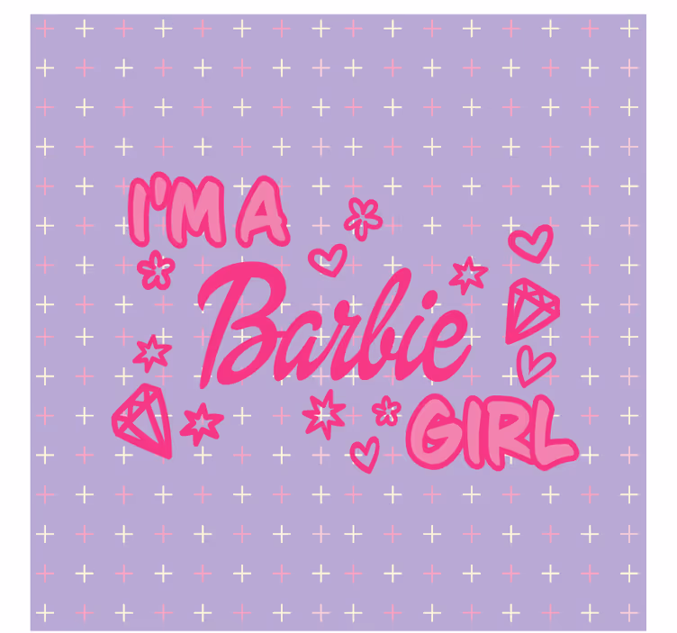 Dessous de verre citation rose ludique - TenStickers