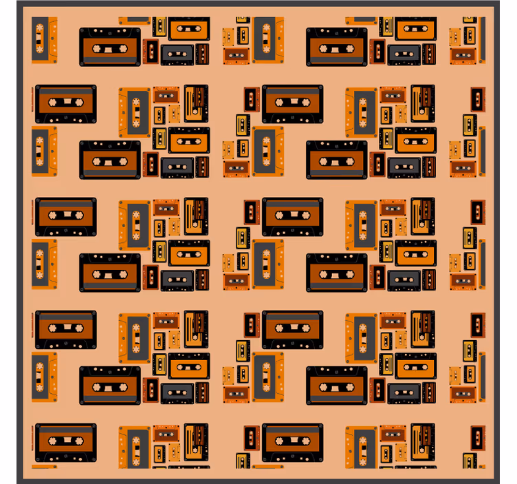 Dessous de verre geek motifs de cassettes vintage - TenStickers
