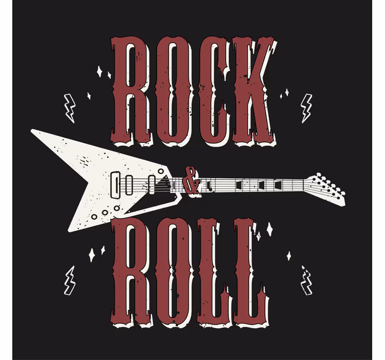 Dessous de verre citation guitare et musique - TenStickers