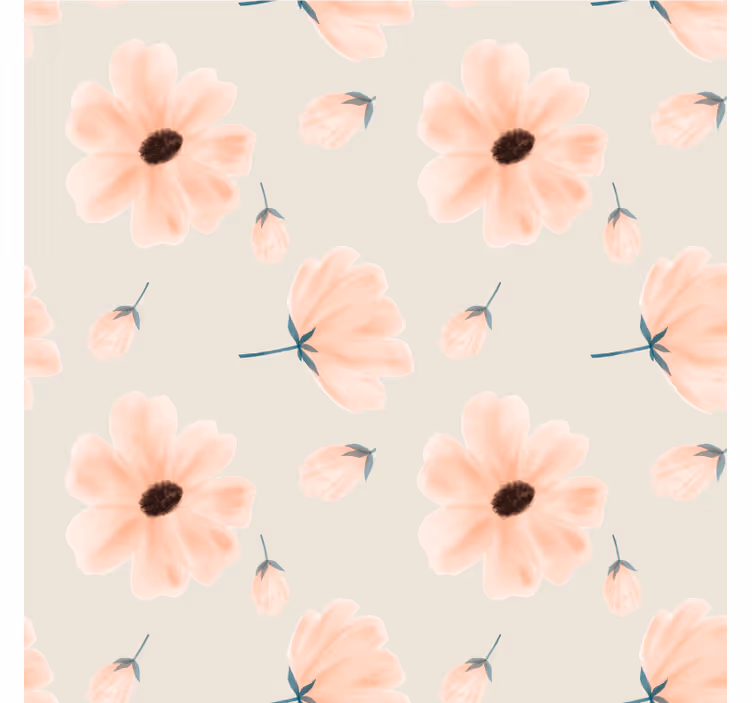 Dessous de verre motif floral avec pétales doux - TenStickers