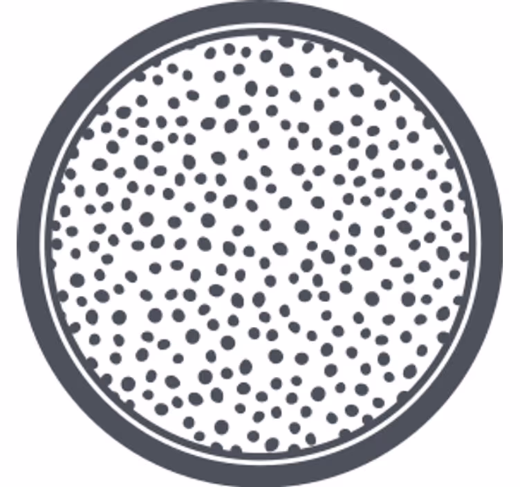 Dessous de verre motif rond à pois - TenStickers