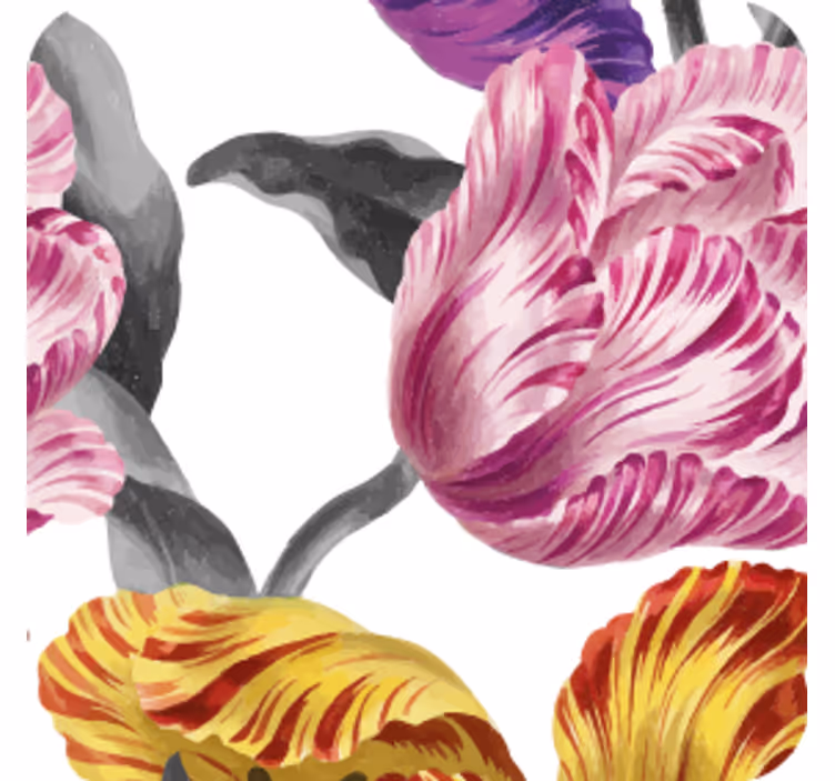 Dessous de verre moderne motifs botaniques vivants - TenStickers