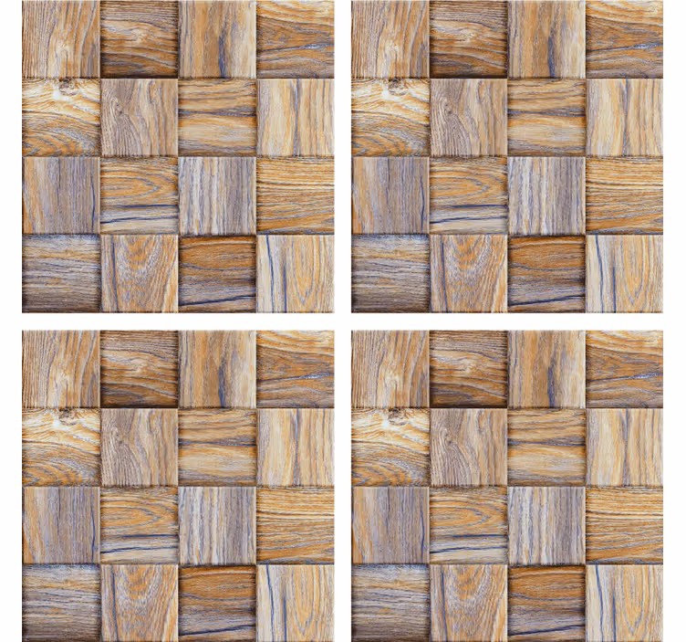 Dessous de verre motif bois tissé - TenStickers