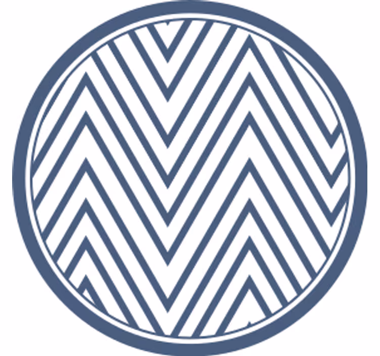 Dessous de verre motif chevron - TenStickers