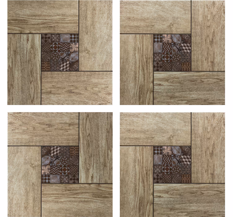Dessous de verre carreaux motif texture bois - TenStickers