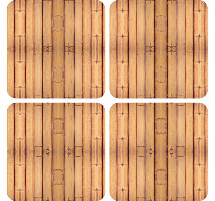 Dessous de verre surface texturée en bambou - TenStickers